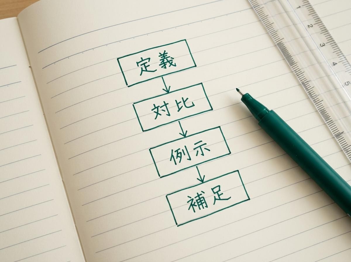 講義形式の段階的な記述