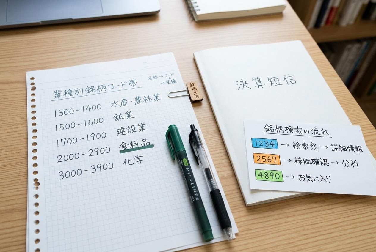 株価検索を行う作業動線の資料