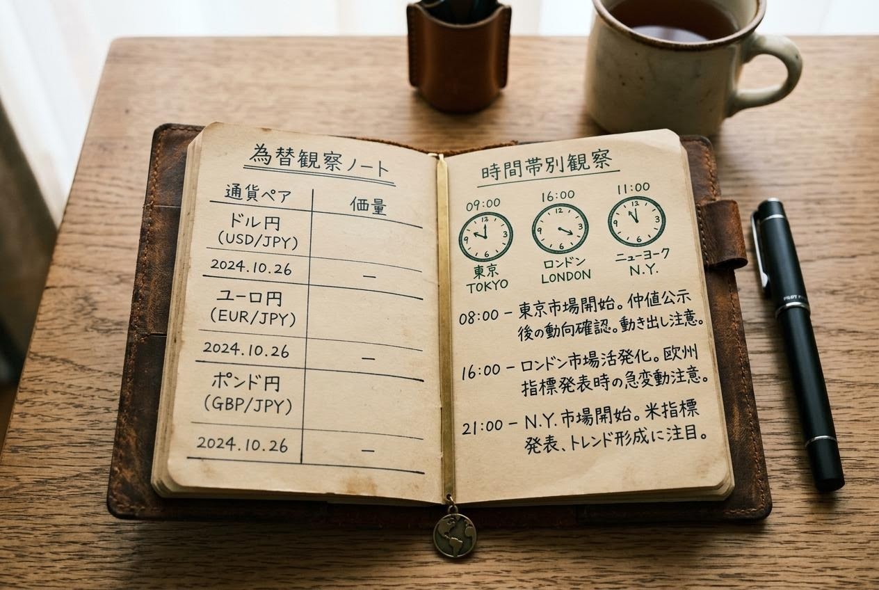 為替 リアルタイム観察手帳